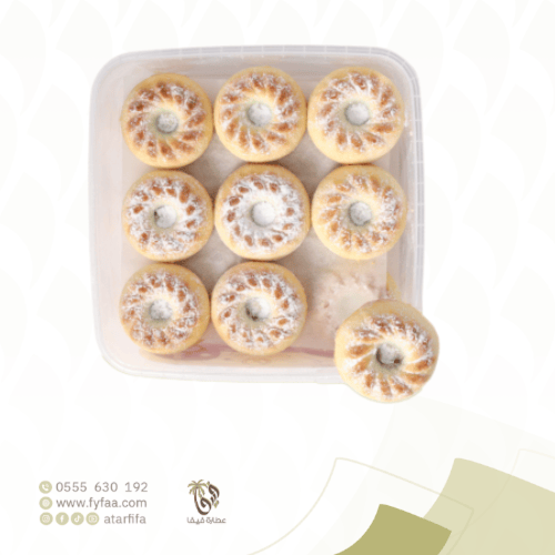 معمول المذاق الحجازي بالقمح الابيض بالسكر