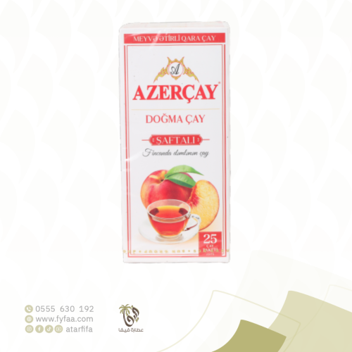 شاي اذربيجان بنكهة الخوخ 25 كيس
