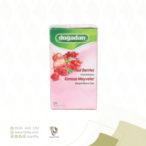 شاي الفواكه المشكلة مع التوت الاحمر 20 كيس (دوقدان...