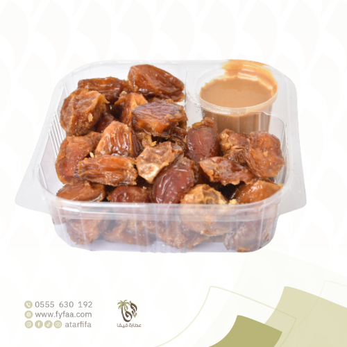 تمر سكري مجروش بالطحينة