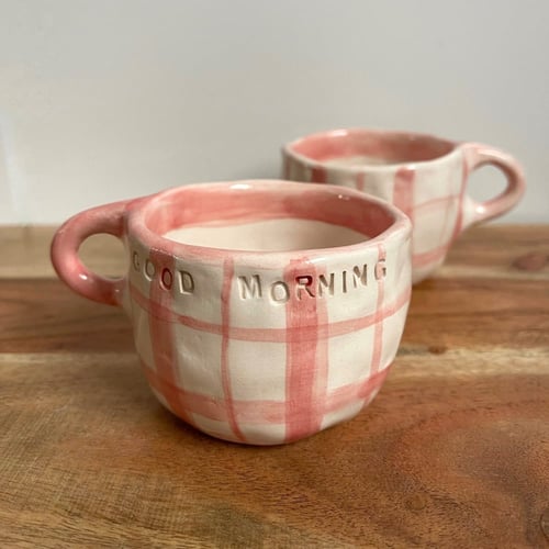 كوب كاروهات وردي 170 ml