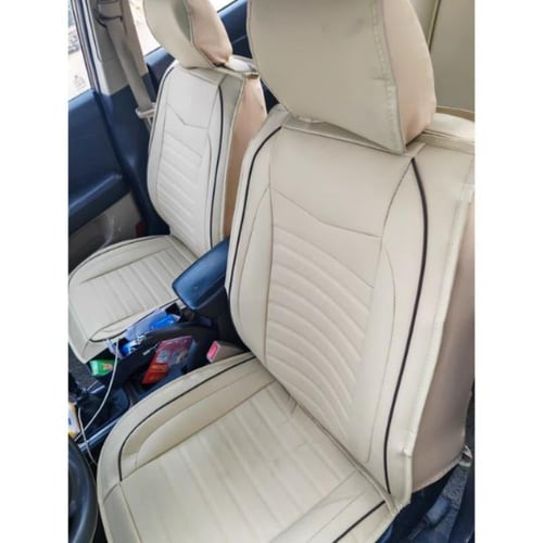تلبيسة مقاعد سيارة بخمسة مقاعد مع وسادتي رأس للسائ...