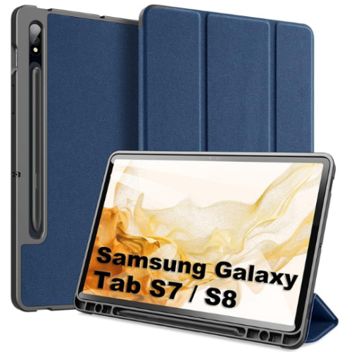 حافظة ذكية مع حامل قلم لجهاز سامسونج جالاكسي تاب S...