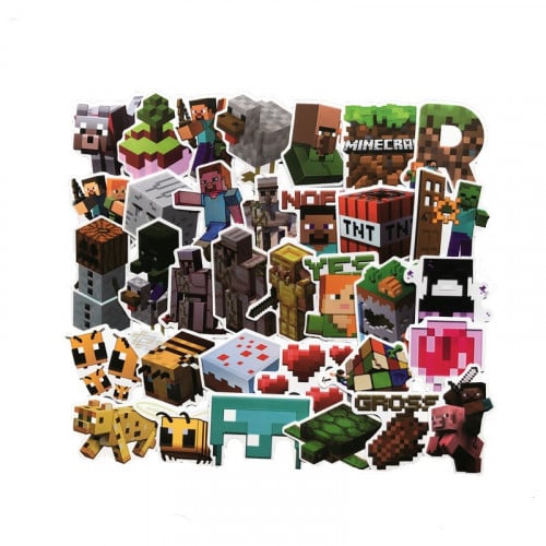 ستكرات لعبة ماين كرافت ( 10 حبات )