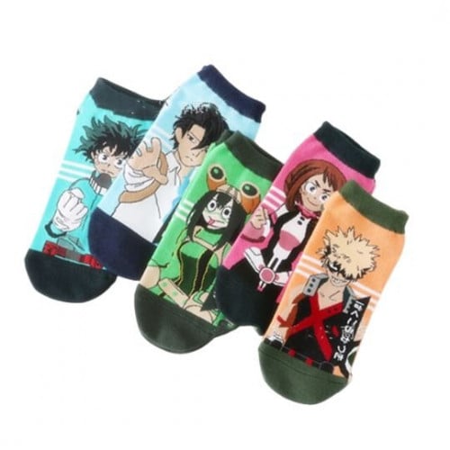 مجموعة 5 جوارب انمي بوكو نو هيرو