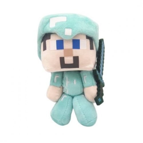 دمية ماين كرافت ستيف درع دايموند - 18 سم