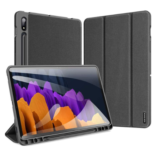 حافظة ذكية مع حامل قلم لجهاز سامسونج تاب S8 بلس /...