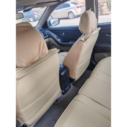 تلبيسة مقاعد سيارة بخمسة مقاعد مع وسادتي رأس للسائ...