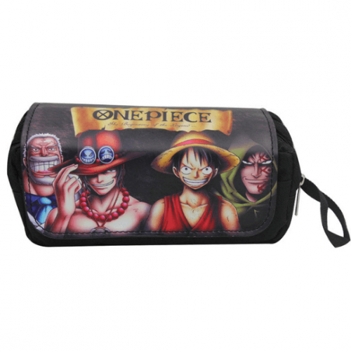 محفظة اقلام مقلمة انمي ون بيس لوفي غارب دراغون ايس