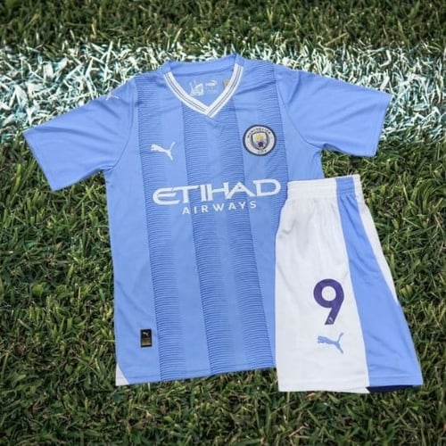 تيشيرت مانشستر سيتي الأساسي - طباعة هالاند 2023-20...
