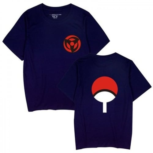 تيشيرت انمي ناروتو شعار اليوتشيها شارينجان متعدد ا...