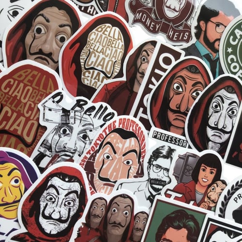 ستكرات مسلسل لاكاسا دي بابيل ( 10 حبات عشوائية)