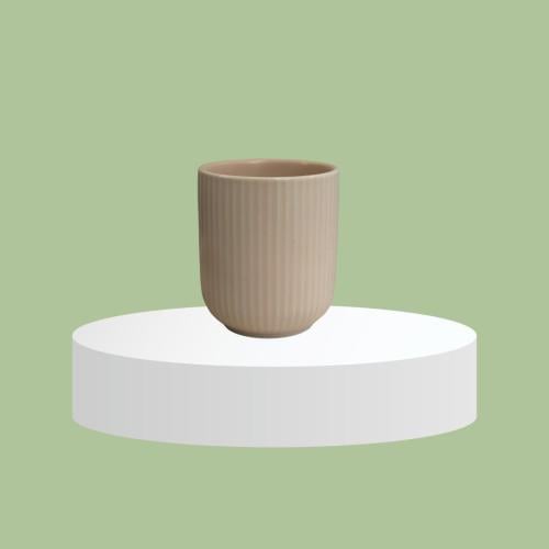 كوب سيراميك وردي فاتح