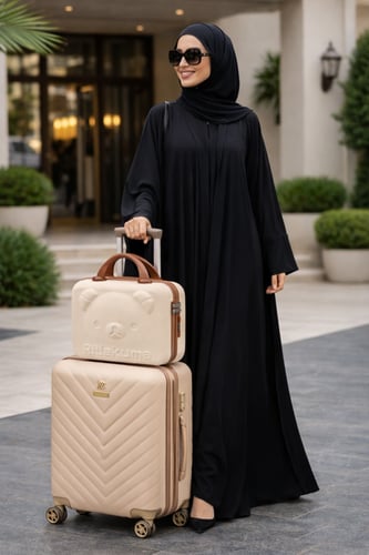 طقم مواليد مع حقيبة سفر فاخرة