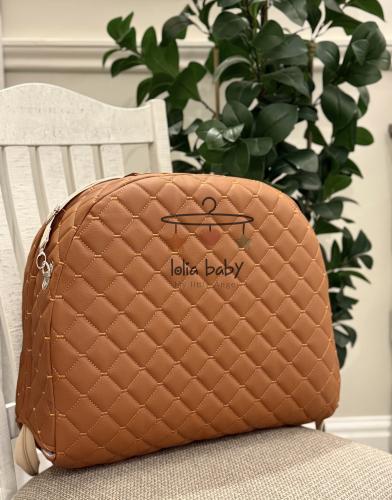 سرير متنقل للمواليد قابل للطي للسفر - جلد جملي