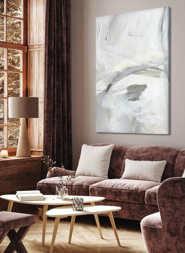 لوحة كانفاس على إطار خشبي بتصميم نمط فنى