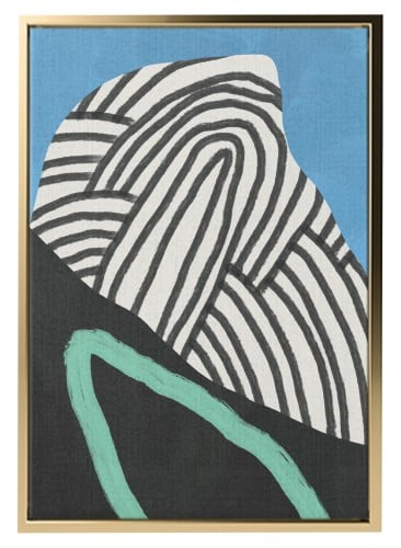 لوحة كانفاس على إطار خشبي بتصميم فن تجريدي للفوضى