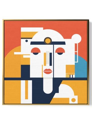 لوحة كانفاس على إطار خشبي بالفن التصوري لتصميم اشك...