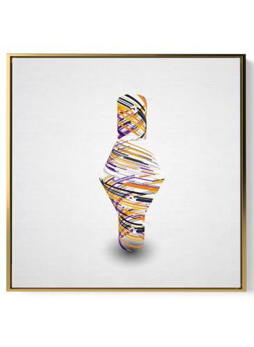 لوحة كانفاس على إطار خشبي بالفن التصوري لتصميم فن...