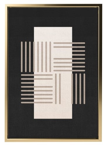 لوحة كانفاس على إطار خشبي بتصميم فن تجريدي