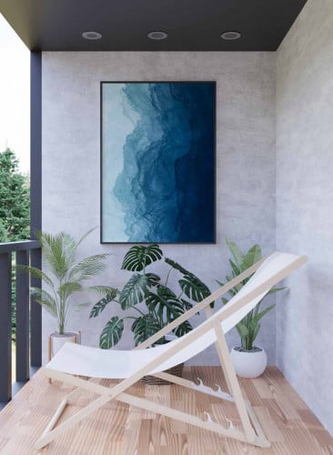 لوحة كانفاس على إطار خشبي، تصميم فن تجريدى لدرجات...