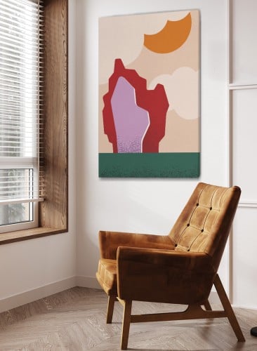 لوحة كانفاس على إطار خشبي بتصميم نمط فني لمشهد طبي...