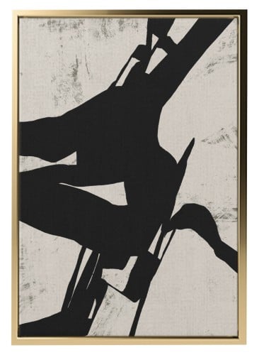 لوحة كانفاس على إطار خشبي بتصميم فن تجريدي