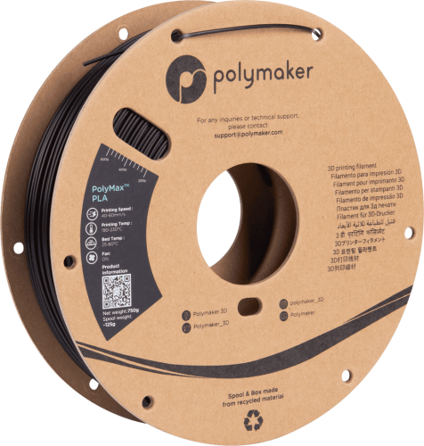 Polymaker PolyMax PLA Black/1.75/0.75Kg