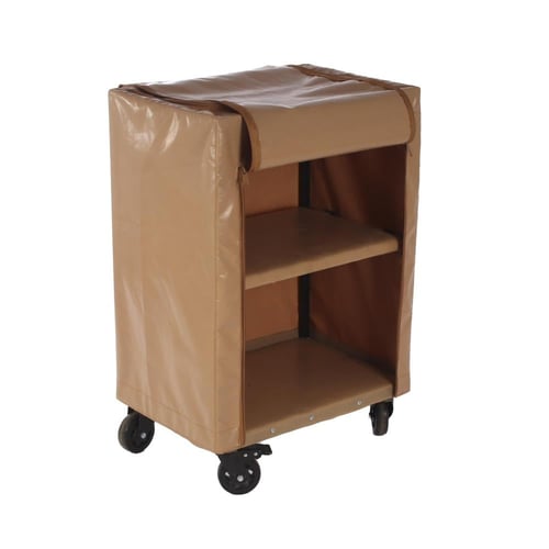 عربة امتعة مع رف مقاس 75*60 سم بني