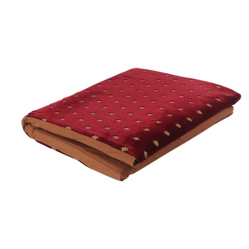 مسند ظهر اسفنج صغير احمر منقط