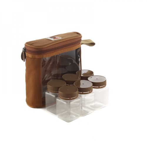 شنطة علب بهارات تنزاني مكتملة 6 علب فيافي 10689