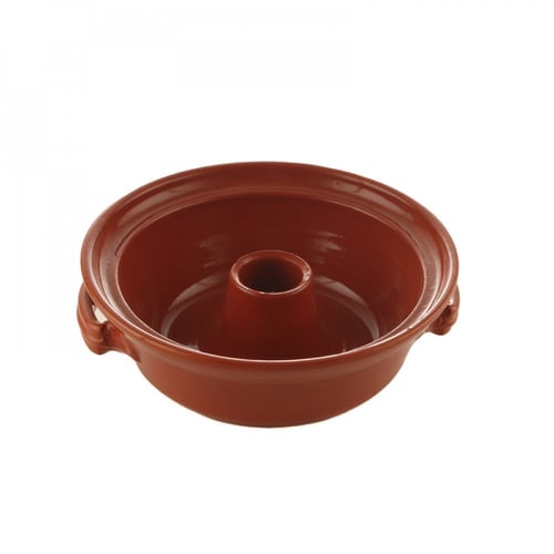 صحن كيك فخار دائري مقاس 20