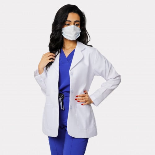 لابكوت جاكيت (نسائي) - أبيض