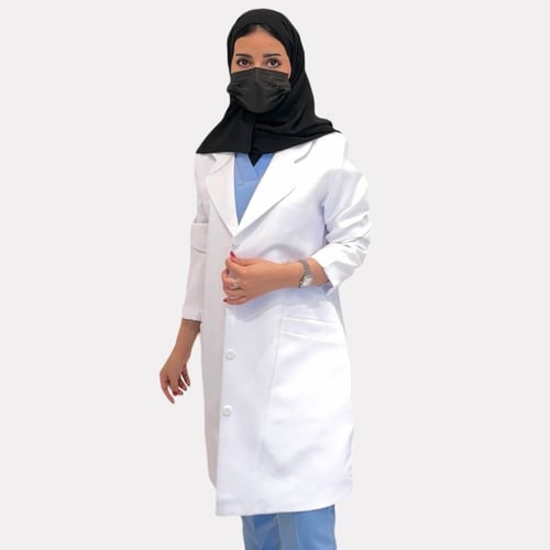 لابكوت فورم أبيض / Form Labcoat