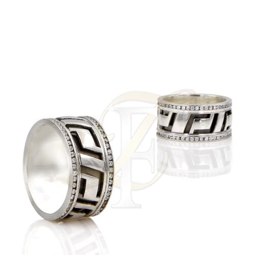 دبلة عرائس (زركون) فضة عيار 925 (نسائي)