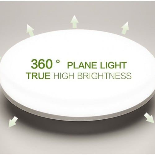 إضاءة سقف رفيع للغاية - دائري لون إضاءة أبيض دافئ...