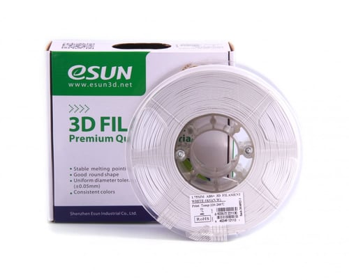 eSUN ABS+ (Cold White) 3D Filament 1.75Ø, 1kg