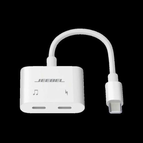 وصلة جيبل USB-C الأصلية محول شحن وسماعة تايب سي مز...