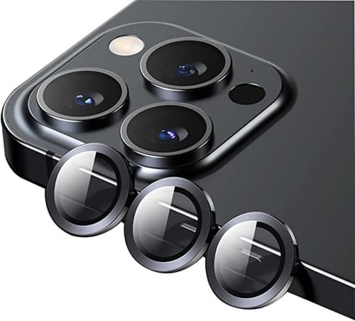 حماية كاميرا ايفون عدسات اسود من ليون