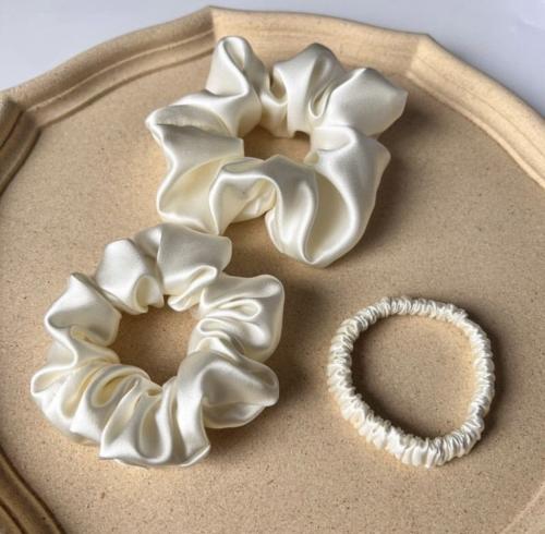 ربطات شعر حرير طبيعي 100% حجم كبير