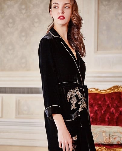 روب مخمل حريري فاخر