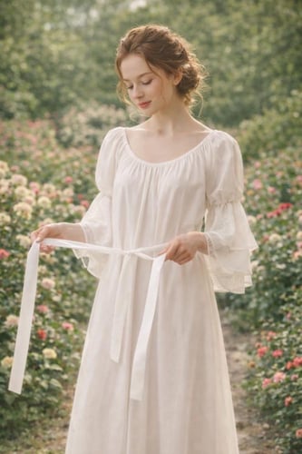 فستان كلاسيكي قطن طبيعي