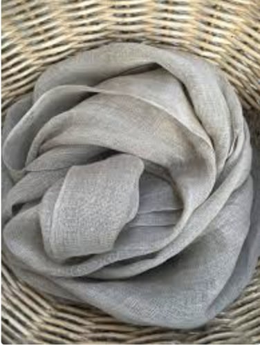 وشاح لينن 100% ، لون طبيعي ، وشاح صيفي كبير ،