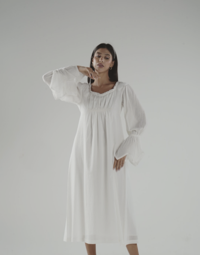 فستان قطن فوال ناعم