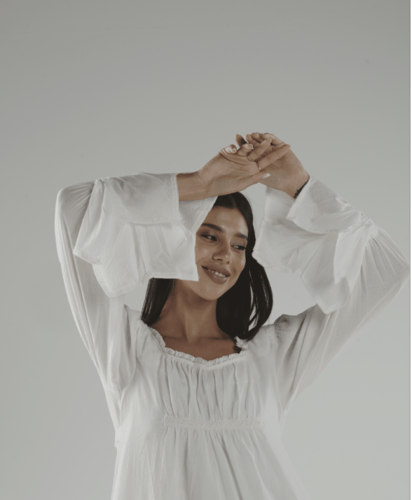 فستان قطن فوال ناعم