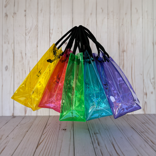 Colorful Tote Bags (Set of 5 Bags)