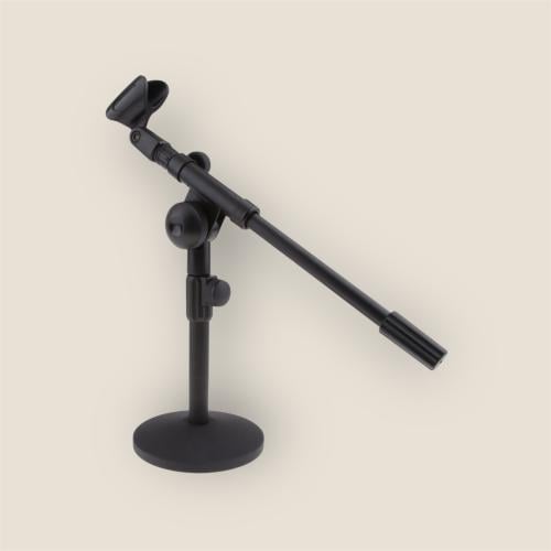 حامل ميكروفون مكتبي قصير لتسجيل صوتي ثابت وواضح
