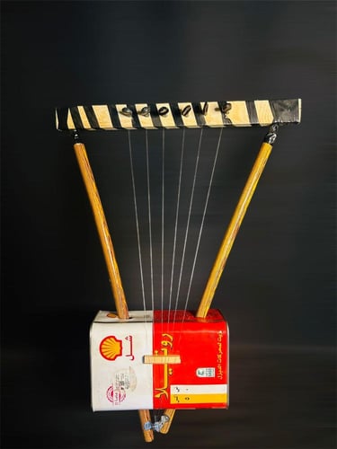 سمسمية جالون مع طقم اوتار اضافي