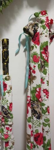 ناي للمبتدئين بلاستيك أسود بالذهبي