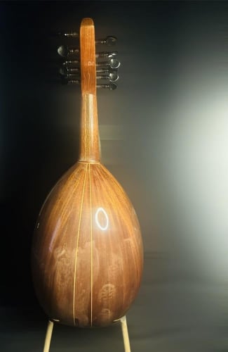 عود موسيقي حجم صغير فئة متوسطة و ظهر مبطط مضغوط